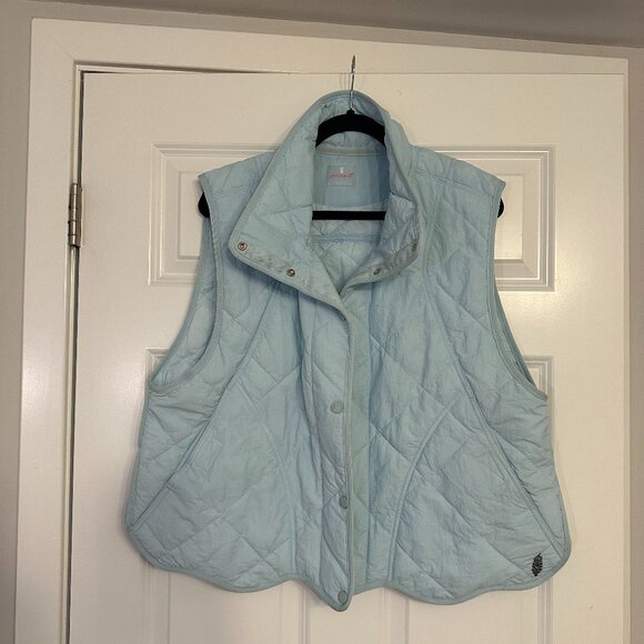 Free People Movement Quinn Quilted Puffer Vest Size L - Picture 1 of 7